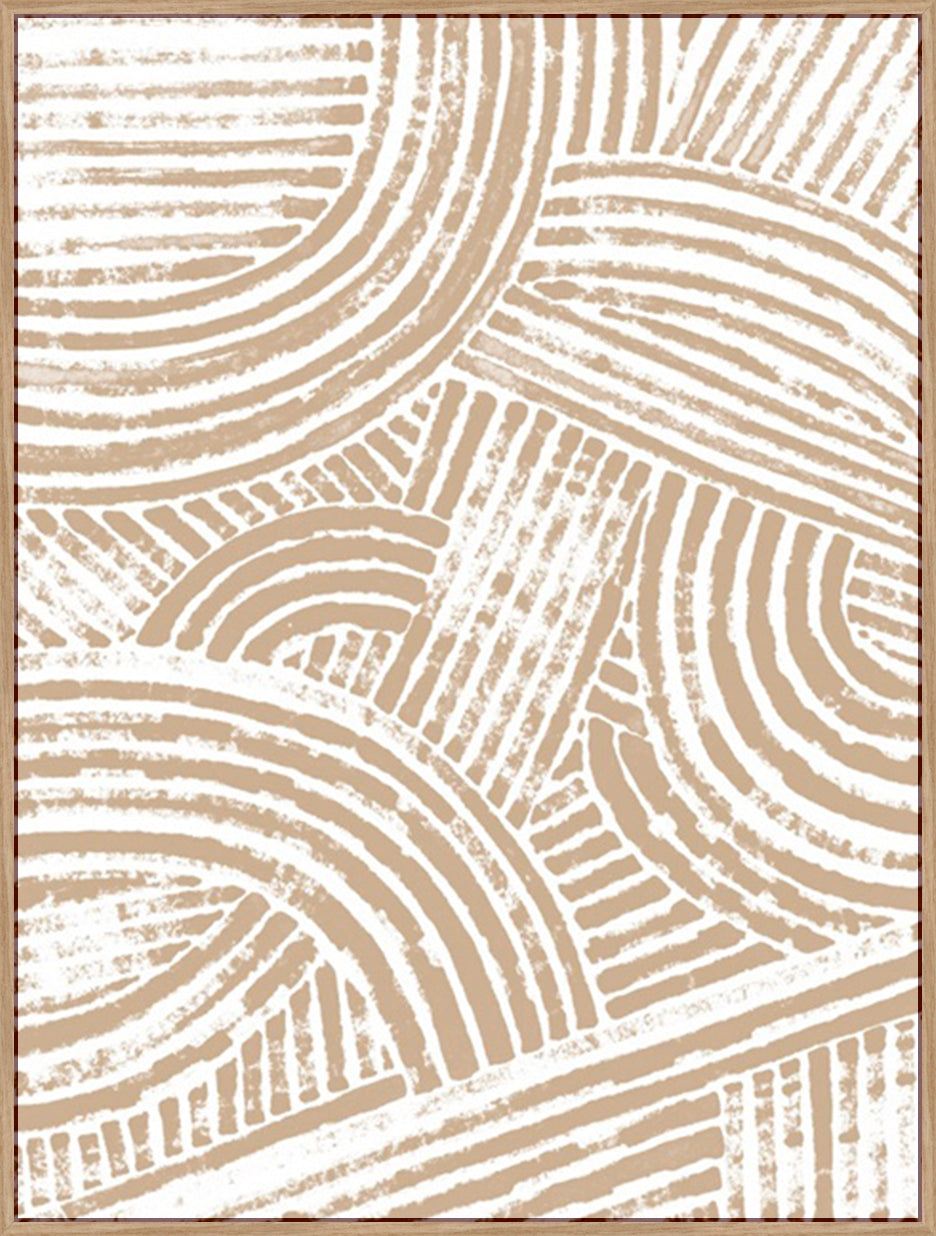 PATTERN MAZE IN APRICOT I