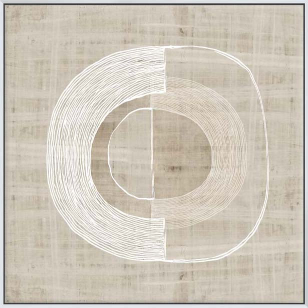 ORGANIC WEAVE III - White Canvas